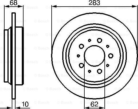 BOSCH 0 986 478 445 - Əyləc Diski furqanavto.az