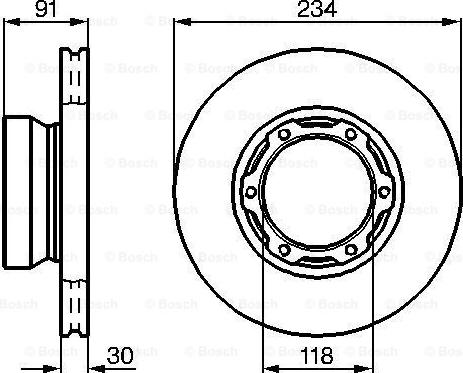 BOSCH 0 986 478 407 - Əyləc Diski furqanavto.az