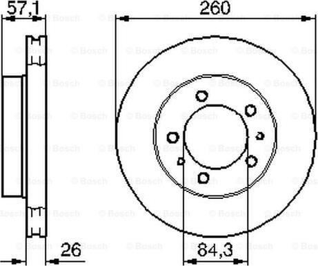 BOSCH 0 986 478 484 - Əyləc Diski furqanavto.az