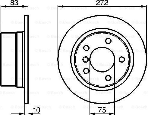 BOSCH 0 986 478 439 - Əyləc Diski furqanavto.az