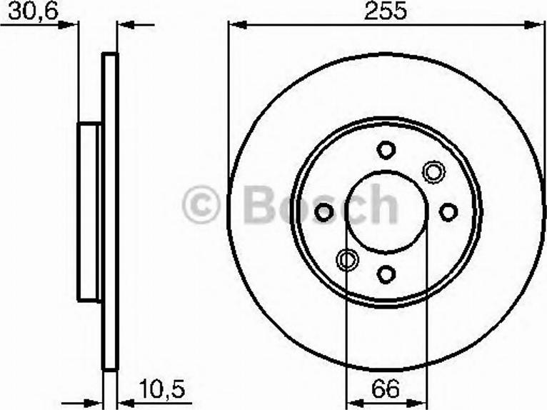 BOSCH 0986478424 - Əyləc Diski furqanavto.az