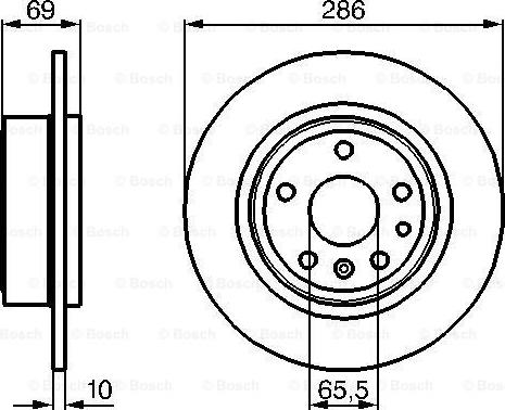 BOSCH 0 986 478 478 - Əyləc Diski furqanavto.az