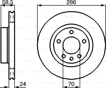 BOSCH 0 986 478 594 - Əyləc Diski furqanavto.az