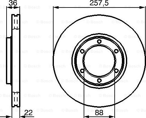 BOSCH 0 986 478 596 - Əyləc Diski furqanavto.az