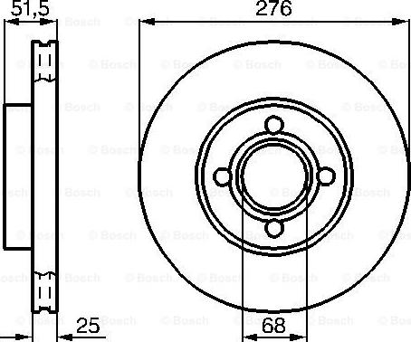 BOSCH 0 986 478 549 - Əyləc Diski furqanavto.az