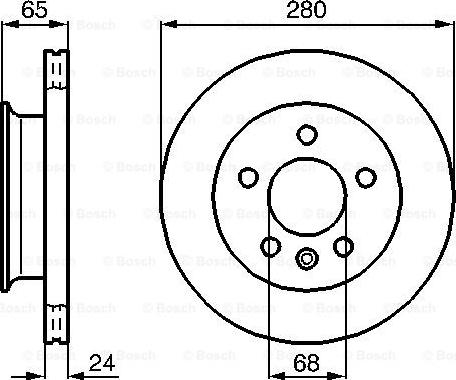 BOSCH 0 986 478 548 - Əyləc Diski furqanavto.az