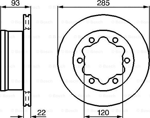 BOSCH 0 986 478 555 - Əyləc Diski furqanavto.az