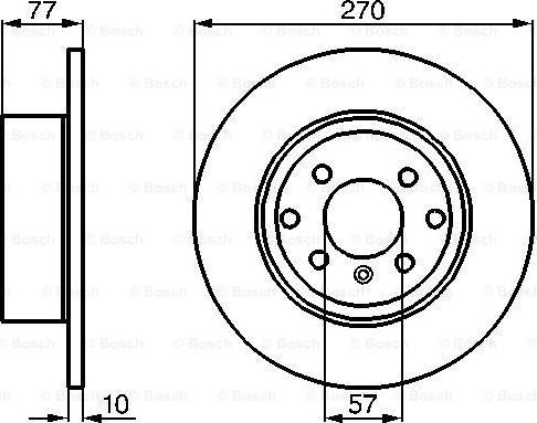 BOSCH 0 986 478 504 - Əyləc Diski furqanavto.az