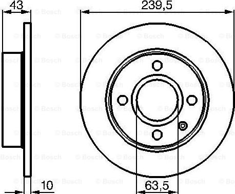 BOSCH 0 986 478 501 - Əyləc Diski furqanavto.az