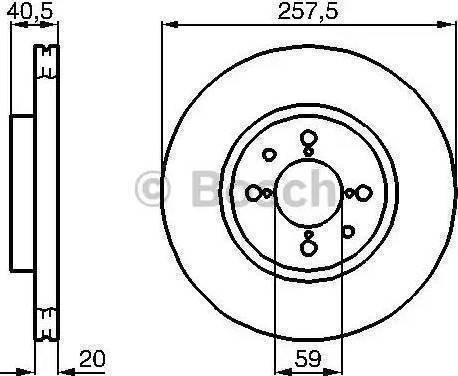 BOSCH 986478515 - Əyləc Diski furqanavto.az