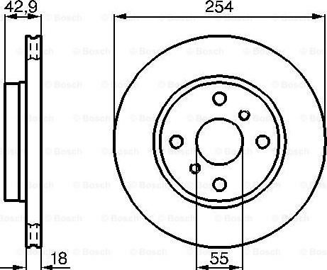 BOSCH 0 986 478 585 - Əyləc Diski furqanavto.az