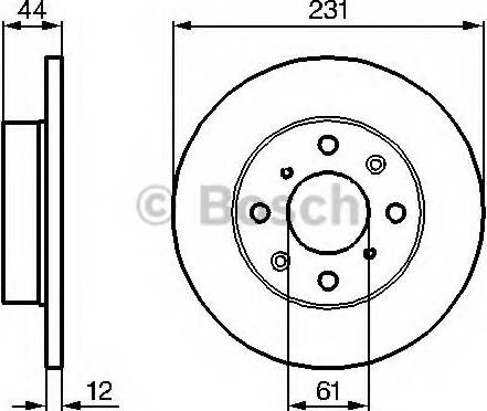 BOSCH 0 986 478 587 - Əyləc Diski furqanavto.az