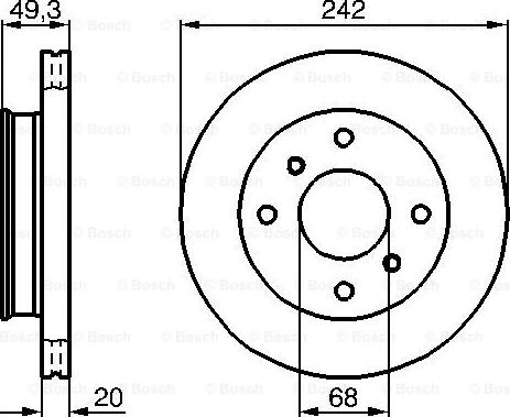 BOSCH 0 986 478 534 - Əyləc Diski furqanavto.az