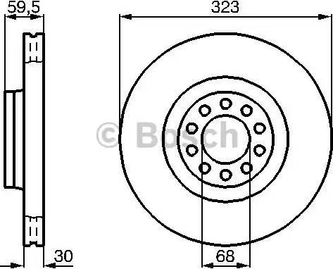 BOSCH 0 986 478 575 - Əyləc Diski furqanavto.az