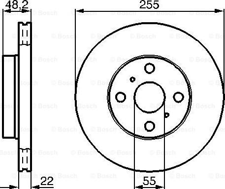 BOSCH 0 986 478 578 - Əyləc Diski furqanavto.az