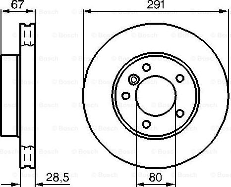 BOSCH 0 986 478 691 - Əyləc Diski furqanavto.az