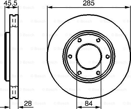 BOSCH 0 986 478 693 - Əyləc Diski furqanavto.az