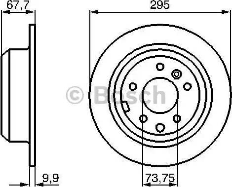 BOSCH 0 986 478 692 - Əyləc Diski furqanavto.az