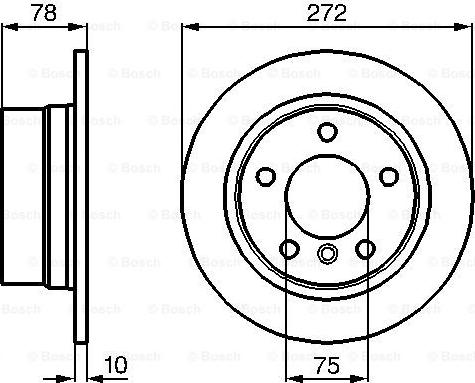 BOSCH 0 986 478 641 - Əyləc Diski furqanavto.az