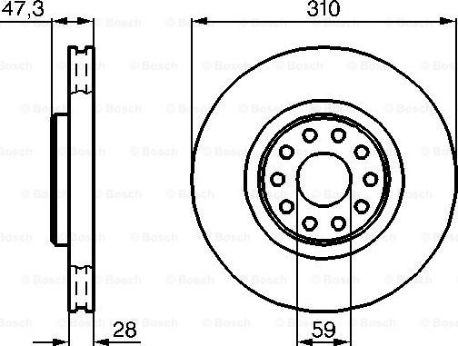 BOSCH 0 986 478 669 - Əyləc Diski furqanavto.az