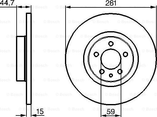 BOSCH 0 986 478 668 - Əyləc Diski furqanavto.az