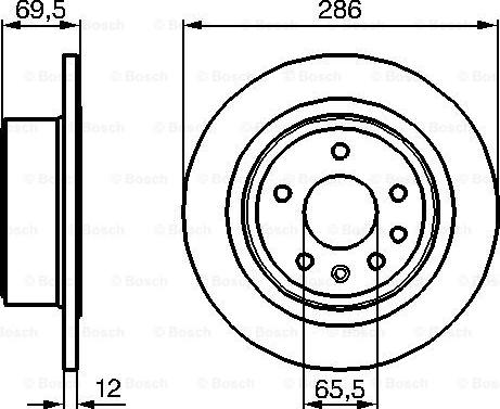 BOSCH 0 986 478 609 - Əyləc Diski furqanavto.az