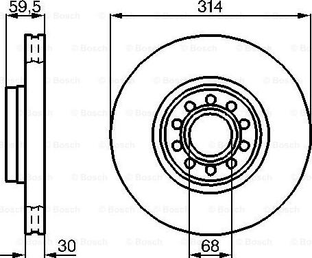 BOSCH 0 986 478 617 - Əyləc Diski www.furqanavto.az