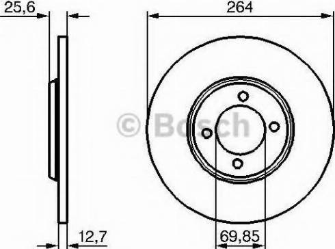 BOSCH 0 986 478 688 - Əyləc Diski furqanavto.az