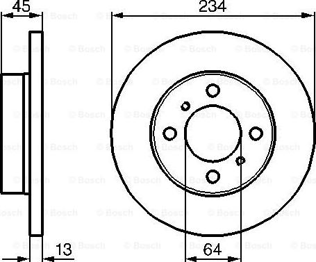 BOSCH 0 986 478 636 - Əyləc Diski furqanavto.az