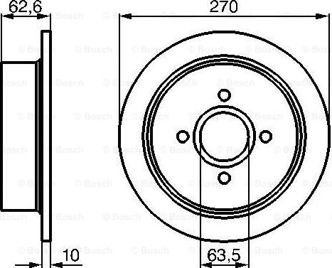 BOSCH 0 986 478 672 - Əyləc Diski furqanavto.az