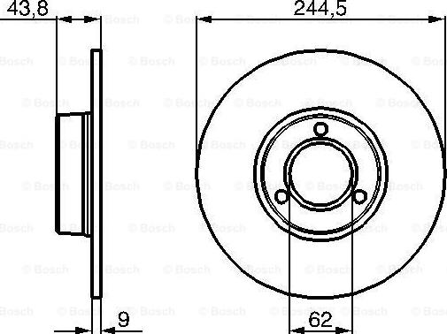 BOSCH 0 986 478 052 - Əyləc Diski furqanavto.az