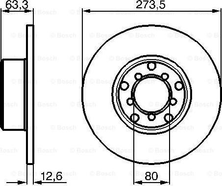 BOSCH 0 986 478 057 - Əyləc Diski furqanavto.az