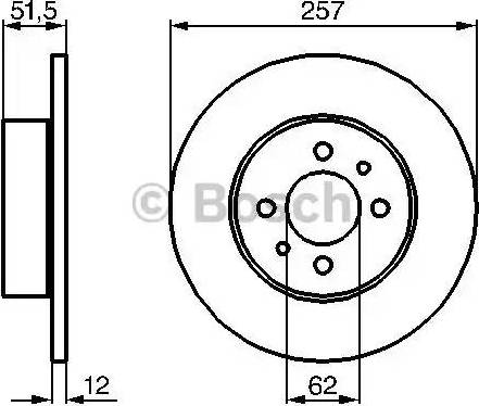 BOSCH 0 986 478 066 - Əyləc Diski furqanavto.az