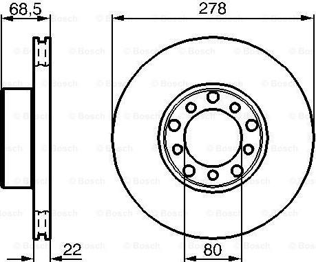 BOSCH 0 986 478 061 - Əyləc Diski furqanavto.az