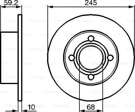 BOSCH 0 986 478 019 - Əyləc Diski furqanavto.az