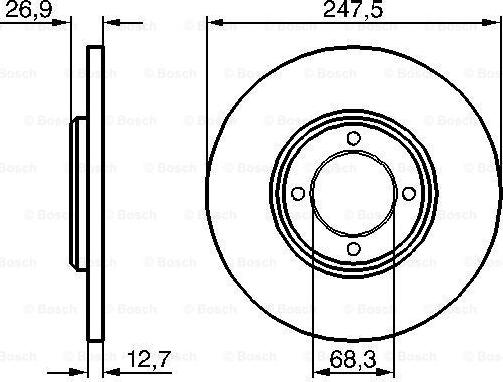 BOSCH 0 986 478 071 - Əyləc Diski furqanavto.az