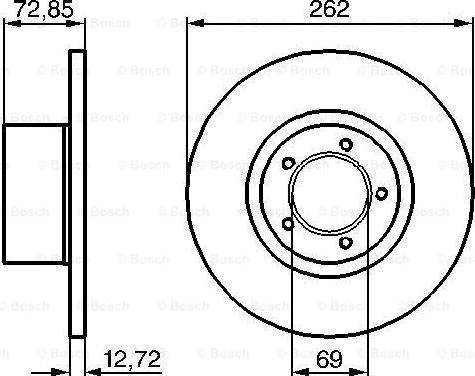 BOSCH 0 986 478 077 - Əyləc Diski furqanavto.az