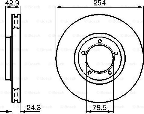 BOSCH 0 986 478 160 - Əyləc Diski furqanavto.az