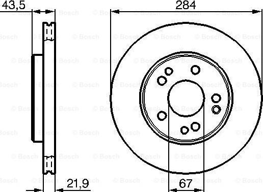 BOSCH 0 986 478 186 - Əyləc Diski furqanavto.az