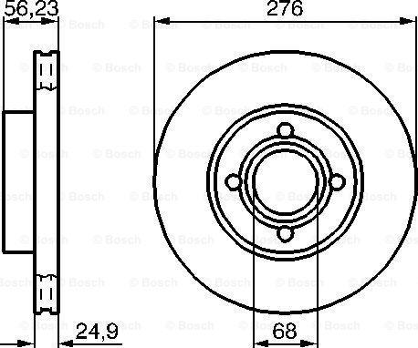 BOSCH 0 986 478 137 - Əyləc Diski furqanavto.az