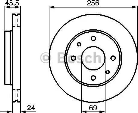 BOSCH 0 986 478 897 - Əyləc Diski furqanavto.az