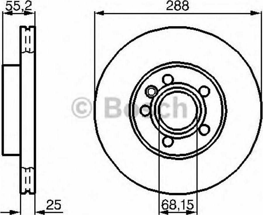 BOSCH 0 986 478 845 - Əyləc Diski furqanavto.az