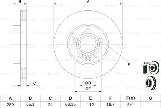 BOSCH 0 986 478 846 - Əyləc Diski furqanavto.az