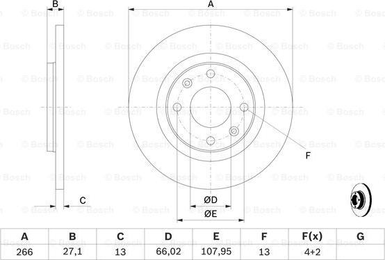 BOSCH 0 986 479 B51 - Əyləc Diski furqanavto.az