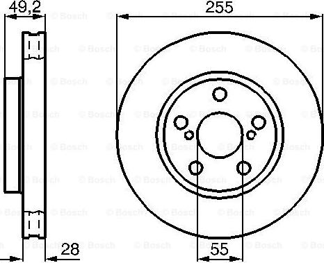 BOSCH 0 986 478 858 - Əyləc Diski furqanavto.az