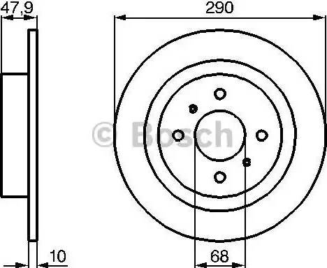 BOSCH 0986478805 - Əyləc Diski furqanavto.az