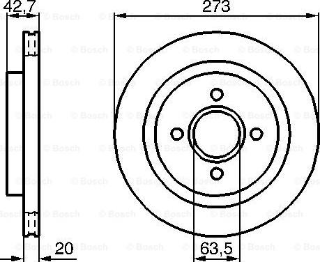 BOSCH 0 986 478 816 - Əyləc Diski furqanavto.az