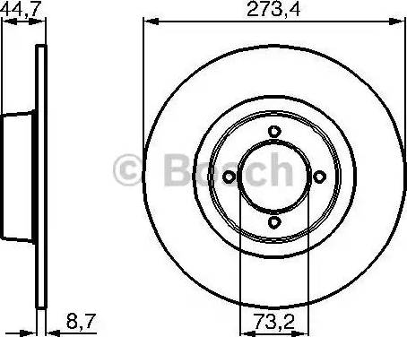 BOSCH 0 986 478 818 - Əyləc Diski furqanavto.az