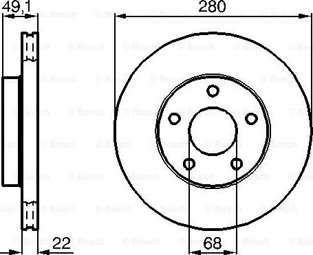 BOSCH 0 986 478 833 - Əyləc Diski furqanavto.az