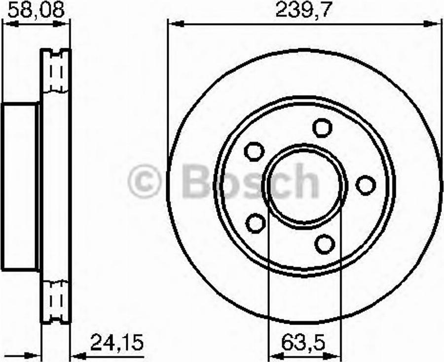 BOSCH 0 986 478 828 - Əyləc Diski furqanavto.az